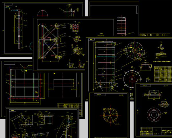 100噸水泥罐圖紙
